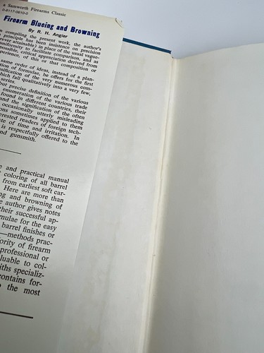Firearm Blueing And Browning By R. H. Anger Hardcover Dustcover - Picture 11 of 15