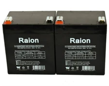Raion Power 12V 5Ah T2 F2 Battery For Valen Topin 12 TP 5 - 2 Pack