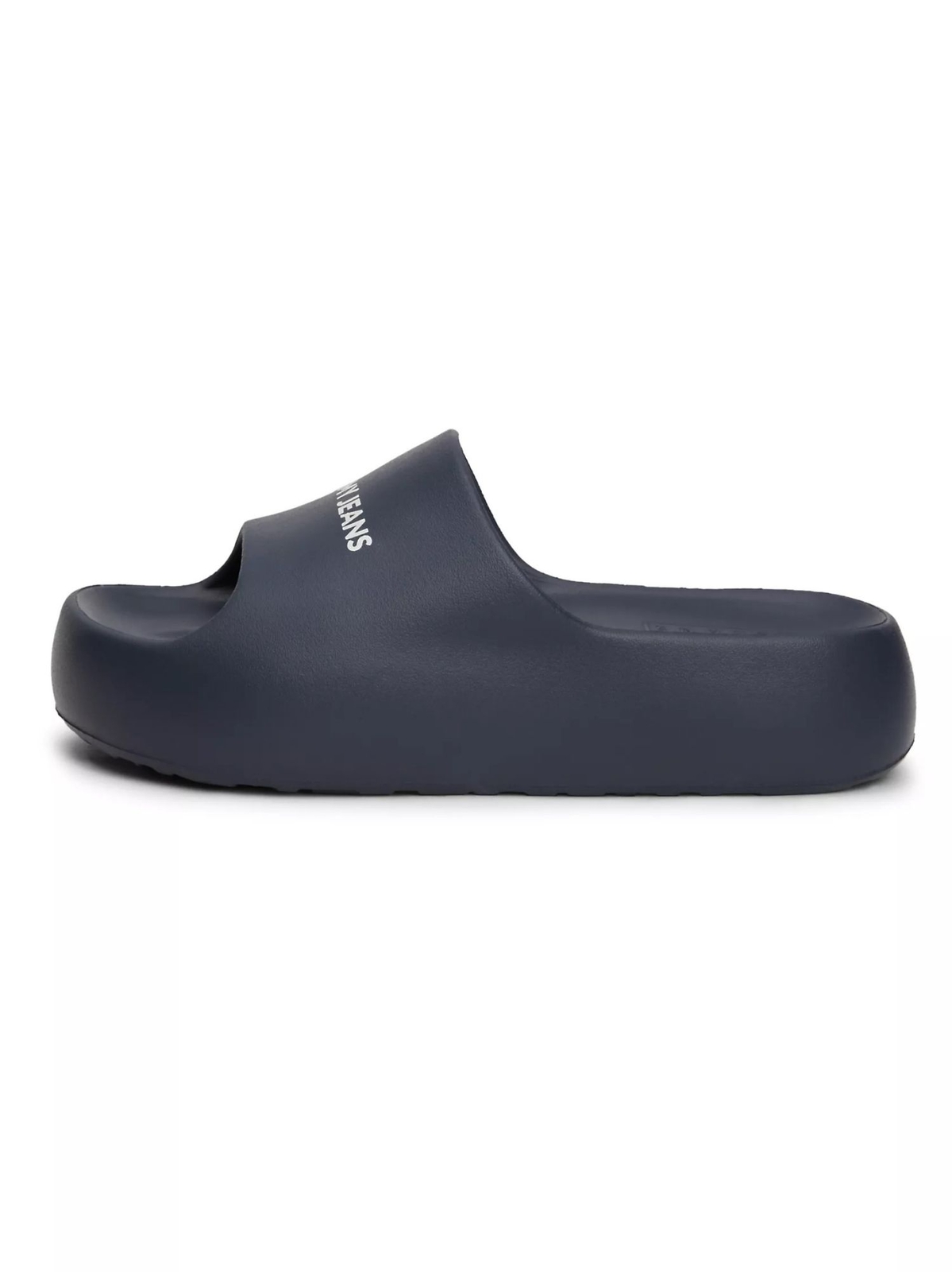 Джинсы Tommy Jeans Damen TJW с короткими рукавами и горкой на плоской подошве Blau Badeschuhe