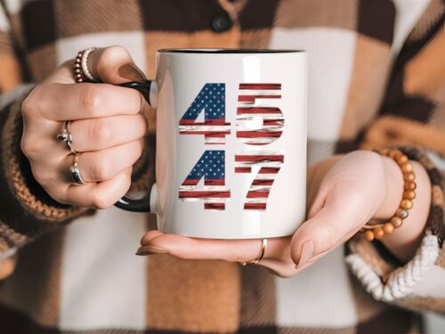 45 47 TRUMP 2024 CHRISTMAS MUG GIFT COFFEE CERAMIC CUP DONALD TRUMP PRESIDENT - Picture 3 of 7