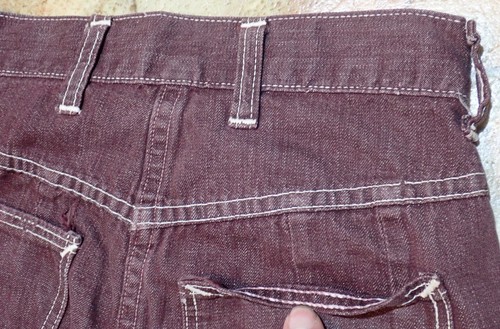 Rare 1950s Girls high Waisted Denim side zip Jeans 23x21 Snap Button (Read) - Picture 10 of 15