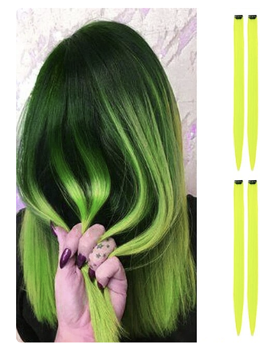 2-4 x Clip In Extension Capelli Lunghi Evidenziazione, Strisce Scintillanti, Trecce + Omaggio📦 - Foto 89 di 211