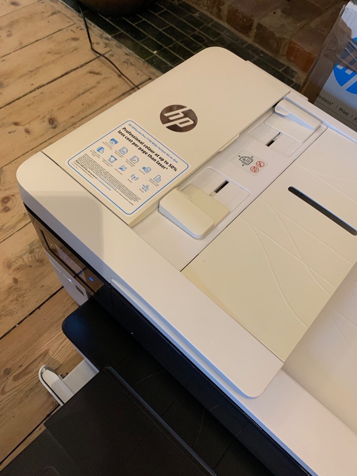 HP OfficeJet Pro 7740 A3 Colour Photo Inkjet Printer Scanner box used