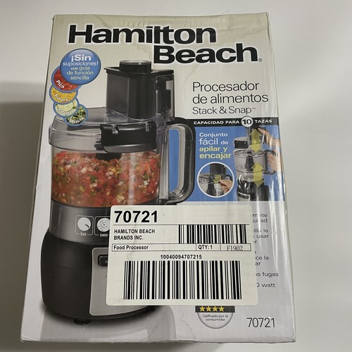 Hamilton Beach 10-Cup Food Processor with Bowl Scraper New in Box SEALED - Picture 4 of 7