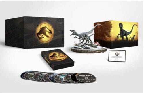 Jurassic World 6-Movie Collection Gift Set (4K UHD+Blu-ray+Digital+Figurine) NEW - Picture 6 of 6