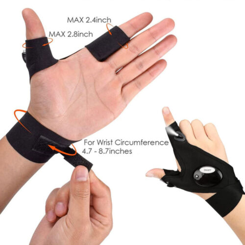 Finger Glove with LED Light Flashlight Gloves Outdoor Gear Night Fishing ZV - Picture 14 of 18