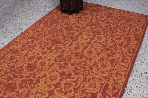 Red Rug Parisian Handmade Natural Wool Area Rug Living Room Oriental Carpets 5x8 - Picture 3 of 6
