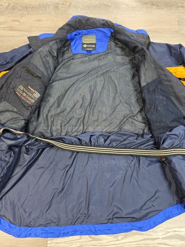 Vintage 90er 80er INSIDE EDGE schwarz blau Ski Schnee Mantel Jacke Herren Medium - Bild 12 von 20