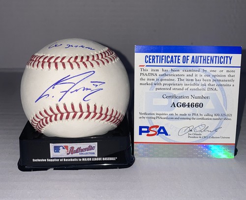 CLINT FRAZIER signiert offiziell MAJOR LEAGUE BASEBALL NEW YORK YANKEES mit COA PSA - Bild 1 von 3