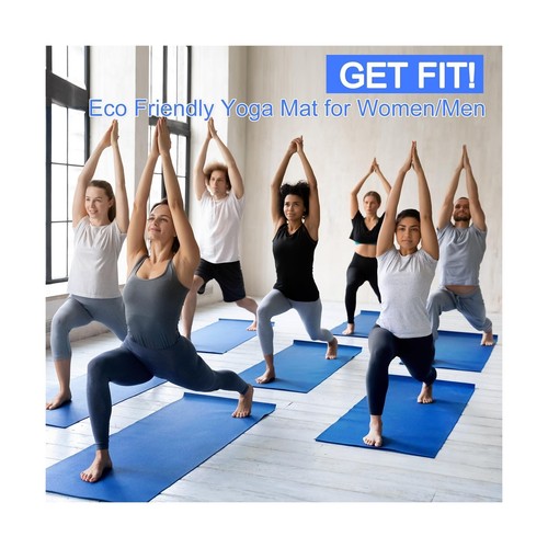 Funtery 24 Pcs 3 mm Thick Yoga Mat Exercise Workout Mat Non Slip Fitness Yoga... - Picture 4 of 7