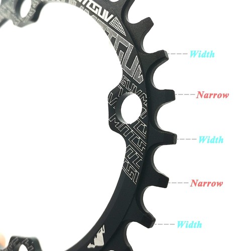 Narrow Wide Chainring,Round Oval Chain Ring MTB Bike Crankset Tooth Plate Parts - Picture 3 of 28