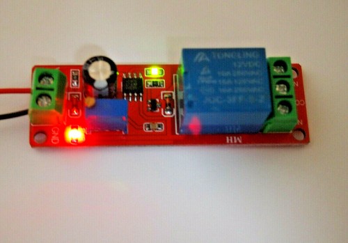 Adjustable Timer Switch Delay Module 0-10s with LEDs Car NE555 UK SELLER - Picture 2 of 5