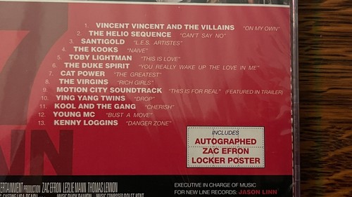 SEALED CD WITH POSTER~ ZAC EFRON~ 17 AGAIN~ 2009~ HYPE STICKER~ NEW OLD STOCK - Picture 5 of 8