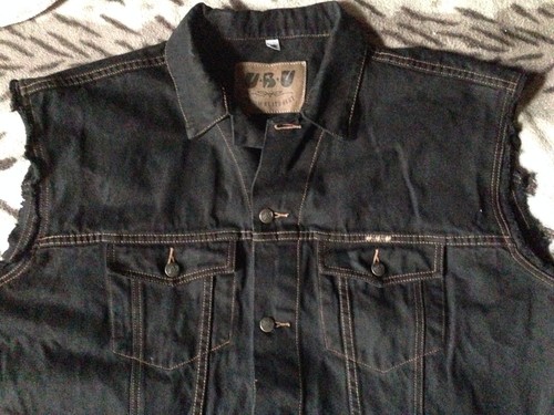 Nirvana Smiley Nevermind In Utero Bleach Grunge Rock Denim abgeschnittene Jacke S-4XL - Bild 14 von 124