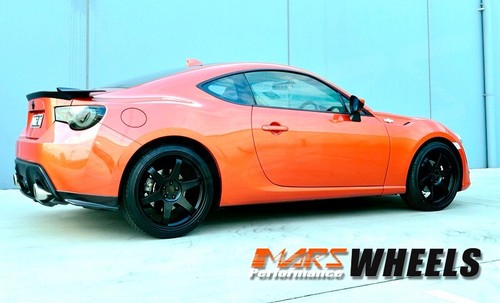 MARS MP-37 19 inch Black 5x100 Alloy Wheels Rims SUBARU IMPREZA 86 BRZ GOLF TE37 - Picture 4 of 11