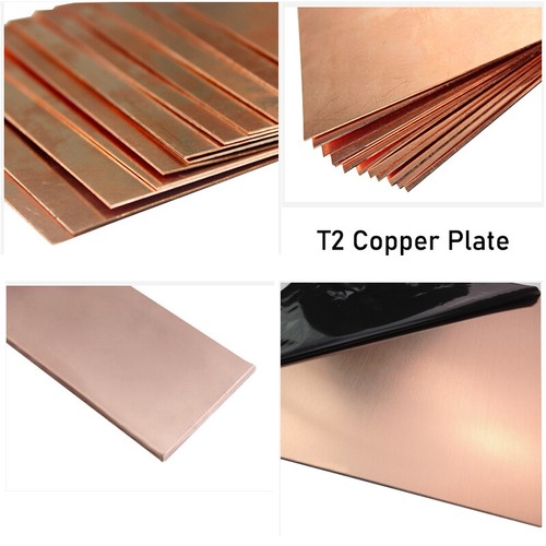 0.5mm-5mm Thick T2 Pure Copper Plate / Sheet Copper Block Laser Cut Metal Sheets - Picture 2 of 9