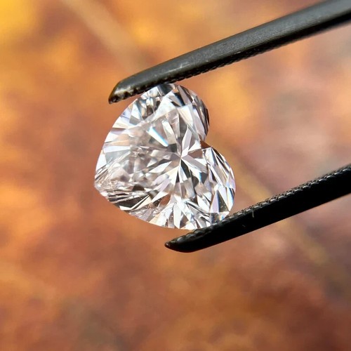2.50+ Ct CVD Certified Diamond Heart shape VVS1 D Color White Jewelry Pendant - Picture 10 of 10