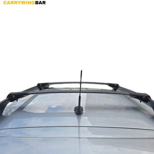 Fit 2008-2013 Jeep Liberty KK Roof Rack Cross Bars Black Alu Pair - Picture 4 of 17