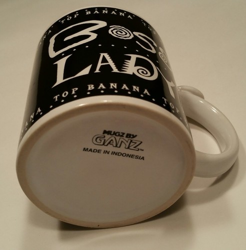 Taza de café Ganz Boss para dama broma divertida regalo para esposa 11 oz torso de cerámica plátano - Imagen 4 de 4