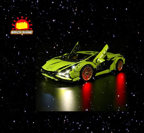 Brick Shine - GC Light Kit für Lego Lamborghini Sián FKP 37 42115 (NEU) - Bild 2 von 24