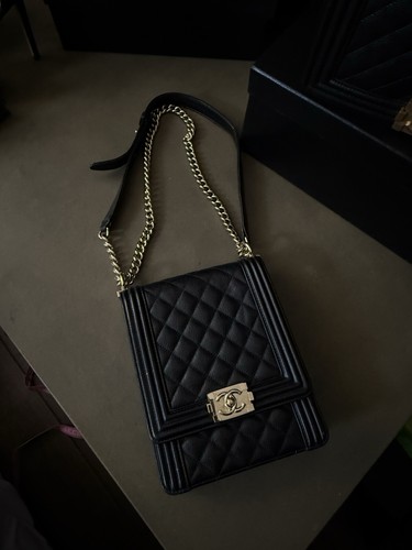 CHANEL North South Boy Bag Black Caviar Leather - Picture 5 of 16