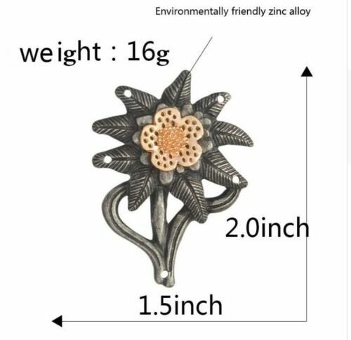 INSIGNIA PIN Elite Wehrmacht alemana Edelweiss Segunda Guerra Mundial Segunda Guerra Mundial Tropas de Montaña - Imagen 2 de 7