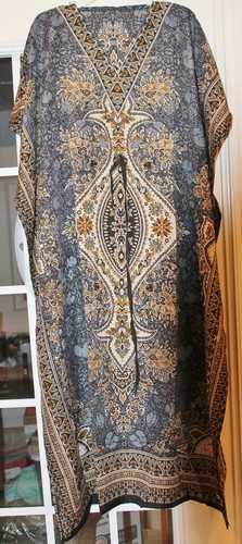 Long Beach Maxi Caftan One Size Kaftan Evening Wear, Robe,MuuMuu-Viscose-Choice - Picture 85 of 371