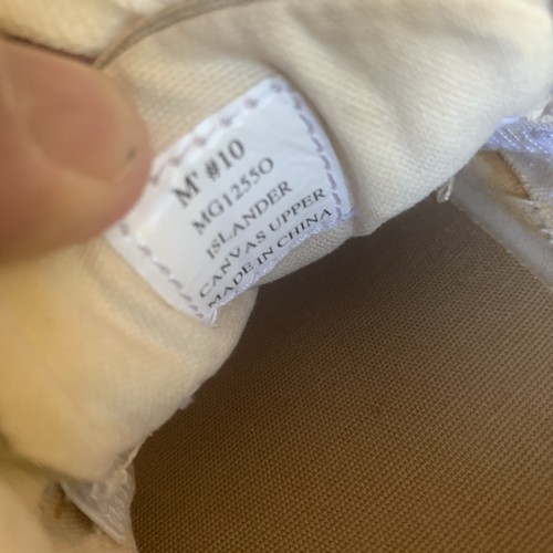 Marguritaville Beige Canvas Sneakers 10 M - Picture 11 of 11