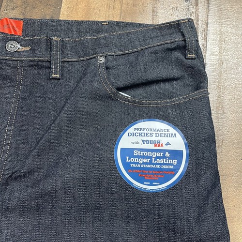 Dickies 5 Pocket 44x32 Blue Jeans Regular Fit Straight Leg - Picture 4 of 10