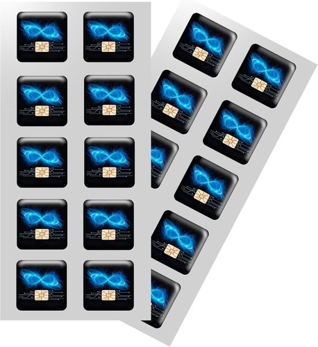 USA Made EMF Protection Tags - 20 Pack, Hand Programmed Homeopathic Frequency - Zdjęcie 3 z 6