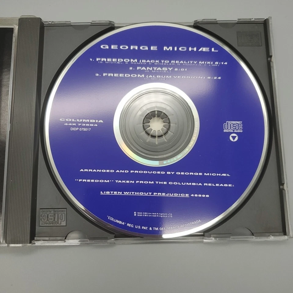 ДЖОРДЖ МАЙКЛ Свобода 3TRX с МИКСОМ и UNRLEASED FANTASY trk США ПРЕСС CD сингл - Изображение 4 из 4