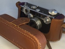 ARGUS C3 Rangefinder CameraThe Brick w/F3.5 50 mm/Leather /Flash Box/Accessories