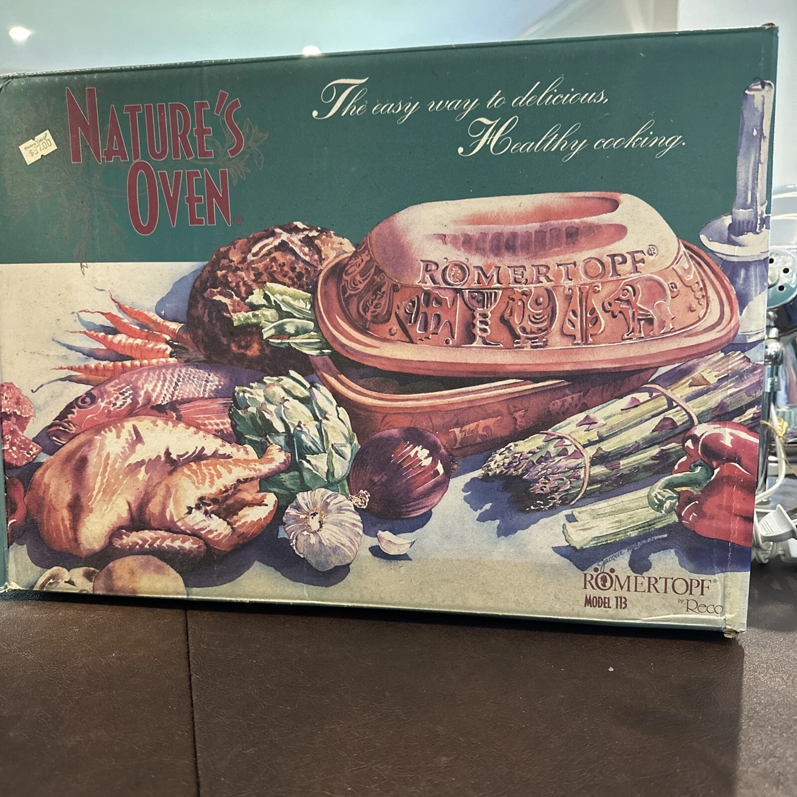 Terracotta Romertopf Natures Oven Clay Baker #113 4.2 Qt Mexico LARGE NEW *FAST*