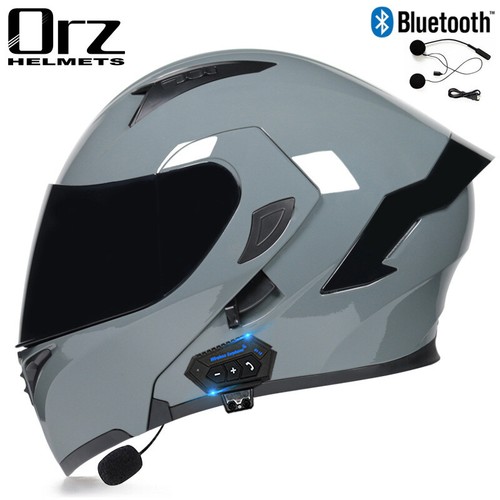 Bluetooth Motorcycle Helmet Full Face Dual Visor Flip Up Modular Helmet DOT - Bild 32 von 57