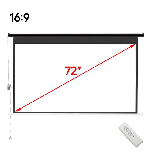 Electric Motorized Projector Screen Home 4:3/16:9 HD Cinema Screen with Remote - Picture 23 of 40