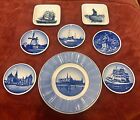Royal Copenhagen Lot of Eight (8) Assorted Collector Plates