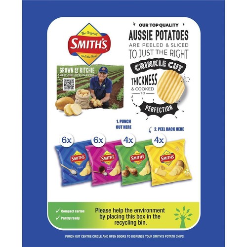 Smiths Potato Chips Original Favourites Multipack Variety 20 Pack - Picture 2 of 6