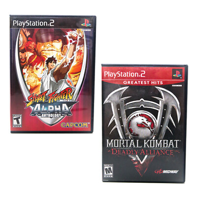 Mortal Kombat: Deadly Alliance & Street Fighter Alpha Anthology for Sony PS2