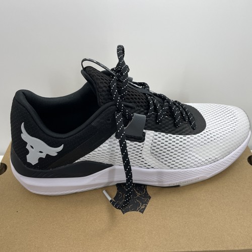 Under Armour Project Rock BSR 2 White Black Men's Training Shoes Size 11.5 - Picture 3 of 12