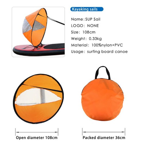 Faltbarer Kayak Sail Scout Windwind Paddel Popup Kanu Kayak détaillant Segel mit klarem