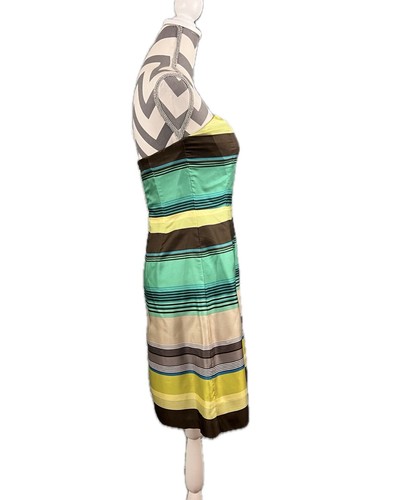 Banana Republic Silk Strapless Striped Dress - Size 4 - Picture 8 of 11