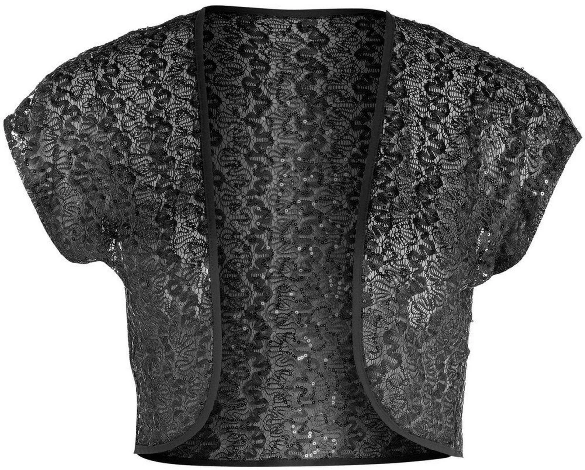Black lace bolero clearance uk
