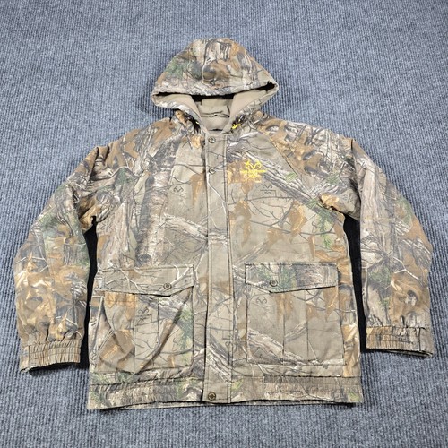 Realtree Jacket Mens Medium Realtree Camo Full Zip Hooded Hunting Insulated