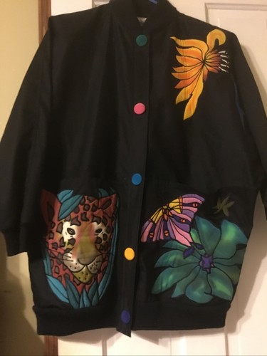 Rare Vintage Silkscapes Hand Painted Silks Oversiz
