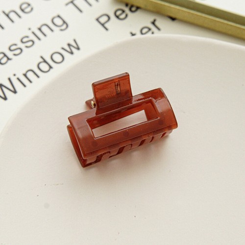 1PC Geometric Shark Clip Acrylic Small Hair Claws Square Semicircle Catch Clip - Imagen 10 de 25