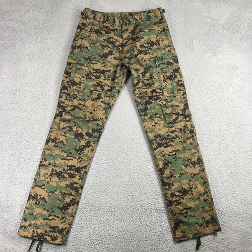 Rothco BDU Digital Camo Cargo Pants Mens Medium L Button Fly Military Security