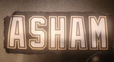 🏒 Pittsburgh Penguins Game Issued Game Used Nameplate 2010-11 AARON ASHAM