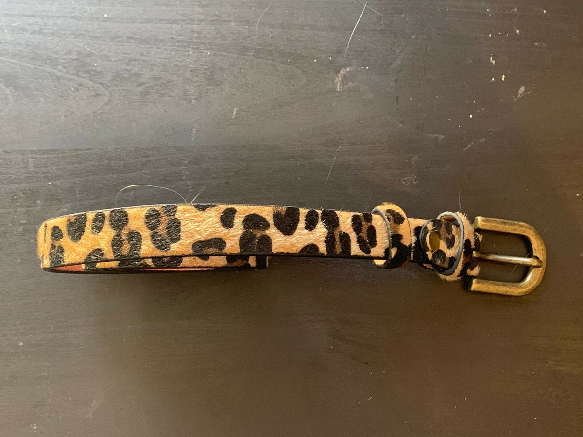 Leopard print belt new look deals