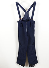 Vintage 80s Obermeyer Ski Bibs Blue Wool Nylon Size 32 Mens SR Knee Pad Navy