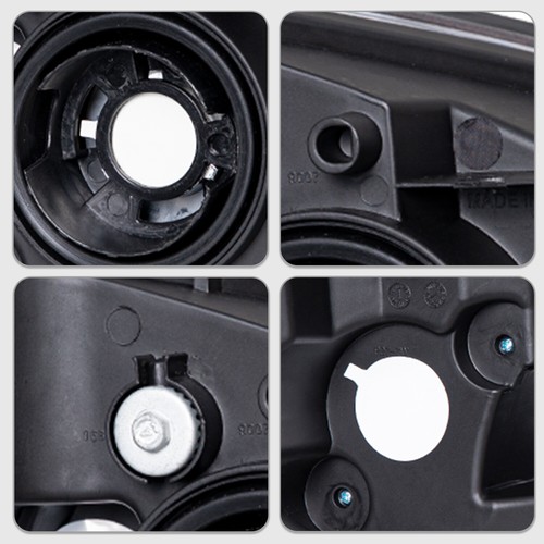 Headlights For 2005-2010 Chevy Cobalt 07-10 Pontiac G5 05-06 Pursuit Black Lamps - Picture 7 of 8